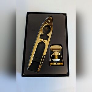 Barware And Bottle Sealer Set Gold Home Decor